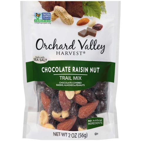 Orchard Valley Chocolate Raisin Nut Trail Mix, 2 Ounce -- 14 per case.