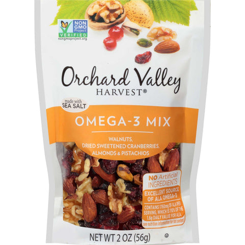 Orchard Valley Harvest Omega-3 Mix, 2 Ounce -- 14 per case.