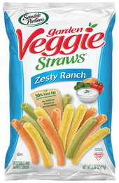 Hain Gourmet Sensible Portions Zesty Ranch Veggie Straws, 2.75 Ounce -- 6 per case.