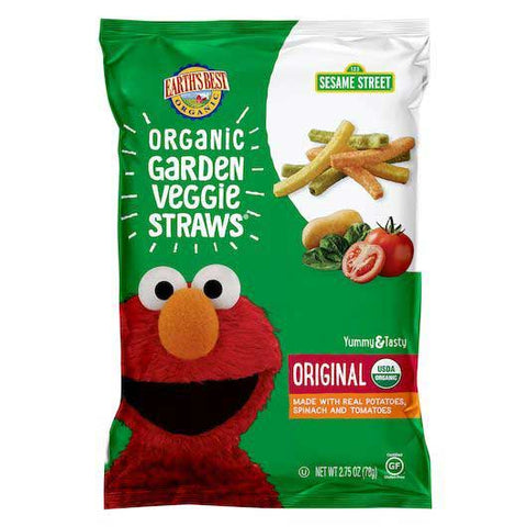 Earths Best Organic Sea Salt Veggie Straws, 2.75 Ounce -- 6 per case