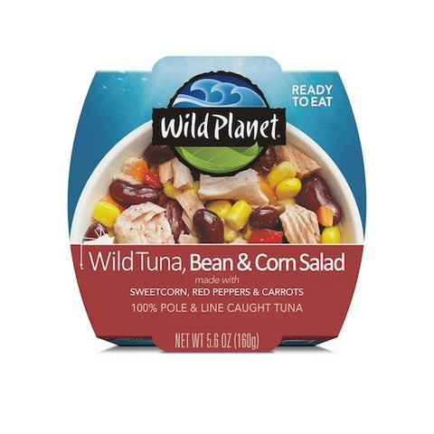 Wild Planet Foods Wild Tuna Bean and Corn Salad, 5.6 Ounce -- 12 per case