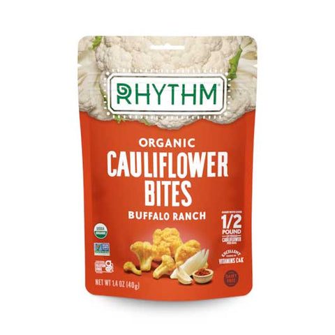 Rhythm Superfoods Organic Buffalo Ranch Cauliflower Bites, 1.4 Ounce -- 8 per case