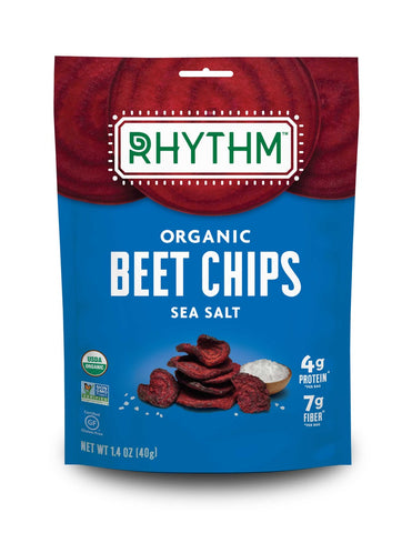 Rhythm Superfoods Sea Salt Beet Chips, 1.4 Ounce -- 12 per case.