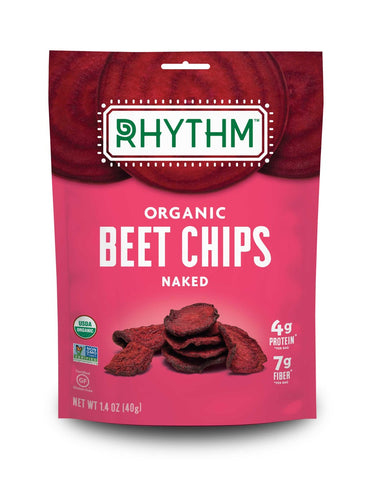 Rhythm Superfoods Naked Beet Chips, 1.4 Ounce -- 12 per case.