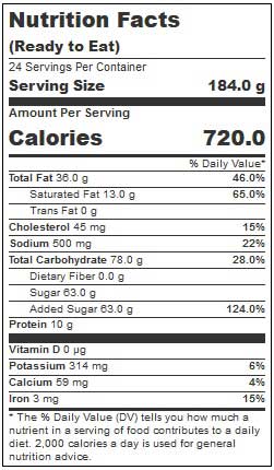 Davids Cookies Annies Peanut Butter Explosion Cake, 6.75 Ounce -- 24 per case