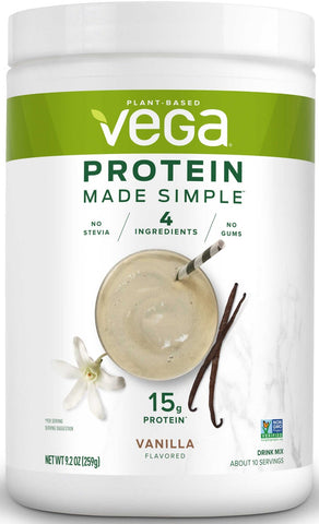 Vega Protein Made Simple Vanilla Drink Mix, 9.2 Ounce -- 12 per case