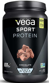 Vega Sport Chocolate Protein Powder, 21.7 Ounce Tub -- 6 per case