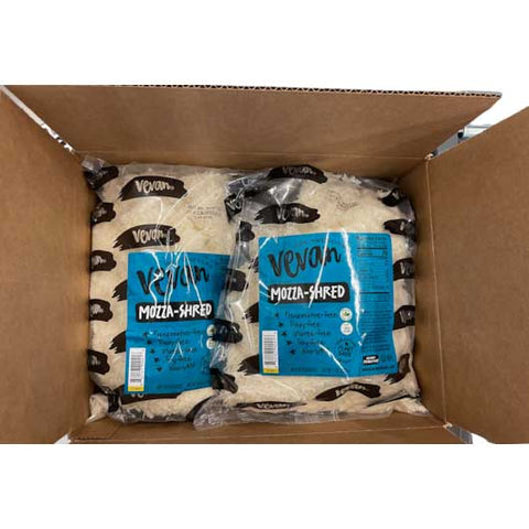 Vevan Plant Based Shredded Mozarella Cheese, 5 Pound -- 4 per case