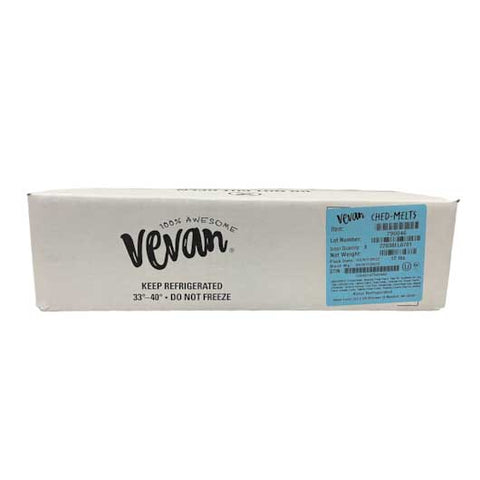 Vevan Plant Based Melt Cheddar Slice, 1.5 Pound -- 8 per case