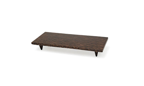 Front Of The House Palm Wood Footed Tray -- 6 per case.
