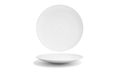 Front Of The House Red Spiral Plate, 11 inch -- 6 per case.