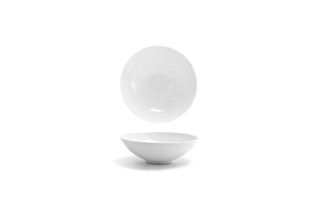 Front Of The House Spiral White Wide Bowl, 6.5 inch -- 12 per case.