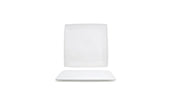 Front Of The House Canvas White Square Plate, 9 inch -- 6 per case.