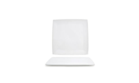 Front Of The House Canvas White Square Plate, 9 inch -- 6 per case.