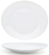 Front Of The House Ellipse Porcelain Oval Plate, 9 inch -- 12 per case
