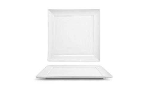 Front Of The House Spiral Square Plate, 10 inch -- 6 per case