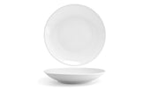 Front Of The House Spiral Porcelain White Low Bowl, 58 Ounce -- 6 per case.