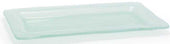 Front Of The House Arctic Frosted Rectangle Plate, 11 x 5.5 inch -- 12 per case
