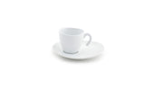Front Of The House Ellipse Stackable Cup and Saucer, 2 Ounce -- 6 per case