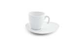 Front Of The House Ellipse Stackable Cup and Saucer, 8 Ounce -- 6 per case