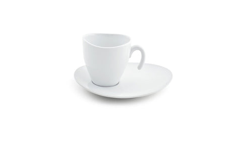 Front Of The House Ellipse Stackable Cup and Saucer, 8 Ounce -- 6 per case