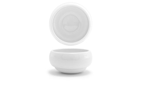 Front Of The House Spiral White Stackable Bouillon -- 12 per case
