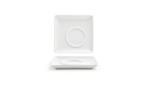 Front Of The House Square Saucer, 5.25 x 5.25 x 0.25 inch -- 12 per case