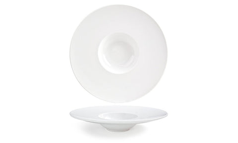 Front Of The House Monaco White Wide Rim Bowl, 11.5 inch -- 6 per case.