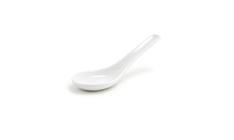 Front Of The House Asian White Spoon, 5.5 inch -- 12 per case.