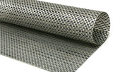 Front Of The House Basketweave Silver Mat, 16 x 12 inch -- 12 per case.