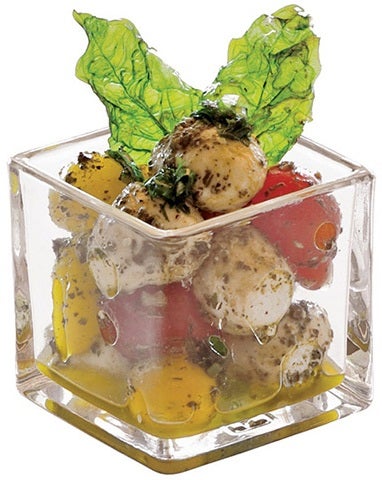 Front Of The House Square Glass Sampler, 5 Ounce -- 12 per case