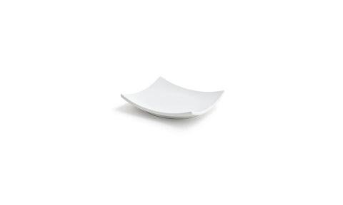 Front Of The House Origami Square Plate, 5 inch -- 12 per case