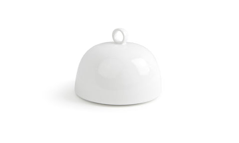 Front Of The House White Porcelain Large Monaco Cloche -- 12 per case.