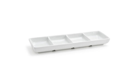 Front Of The House Four Compartment Stackable Dish -- 12 per case