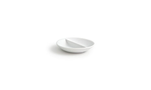Front Of The House Porcelain Monaco Divided Dish, 3.75 inch -- 12 per case.