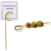 Front Of The House Bamboo Swirl Holder, 4 1/2 inch -- 12 per case