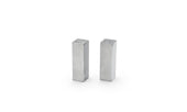 Front of The House Brushed Stainless Square Salt and Pepper Set, 3 inch -- 6 per case.
