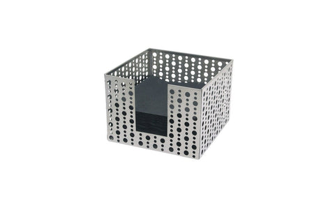 Front Of The House Square Stainless Steel Dotted Napkin Holder -- 4 per case