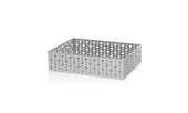 Front Of The House Rectangle Stainless Steel Dotted Napkin Holder, 9 x 6 inch -- 4 per case