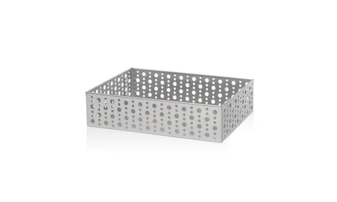 Front Of The House Rectangle Stainless Steel Dotted Napkin Holder, 9 x 6 inch -- 4 per case