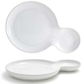Front Of The House Harmony Bento Duo Plate, 6.5 x 10 x 1 inch -- 6 per case