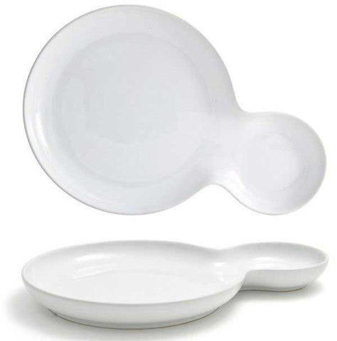 Front Of The House Harmony Bento Duo Plate, 6.5 x 10 x 1 inch -- 6 per case