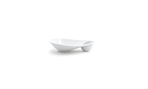 Front Of The House Ellipse Small Sampler Plate, 8 1/4 x 6 1/2 inch -- 6 per case.