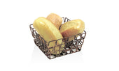 Front Of The House Wireware Square Coppered Link Basket, 6 inch -- 6 per case.