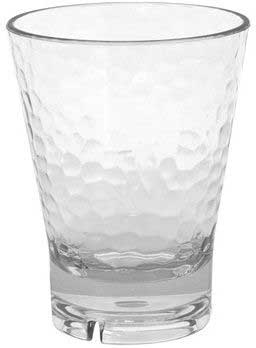 Front Of The House Drinkwise Hammered Rocks Glass, 10 Ounce -- 12 per case
