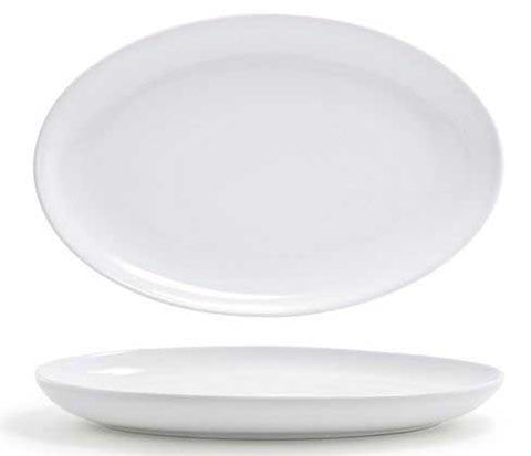 Front Of The House Harmony Oval Plate, 6.25 x 9.25 x 1 inch -- 6 per case