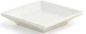 Front Of The House Kyoto Square Eurowhite Dish, 3.5 inch -- 12 per case