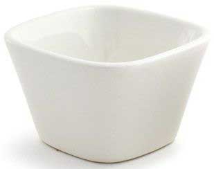 Front Of The House Eurowhite Square Bowl, 3.5 inch -- 12 per case