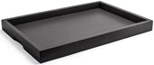 Front Of The House Black Bamboo Tray, 19 x 13 inch -- 4 per case