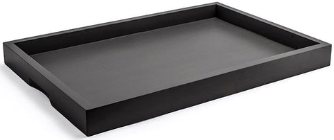 Front Of The House Black Bamboo Tray, 19 x 13 inch -- 4 per case